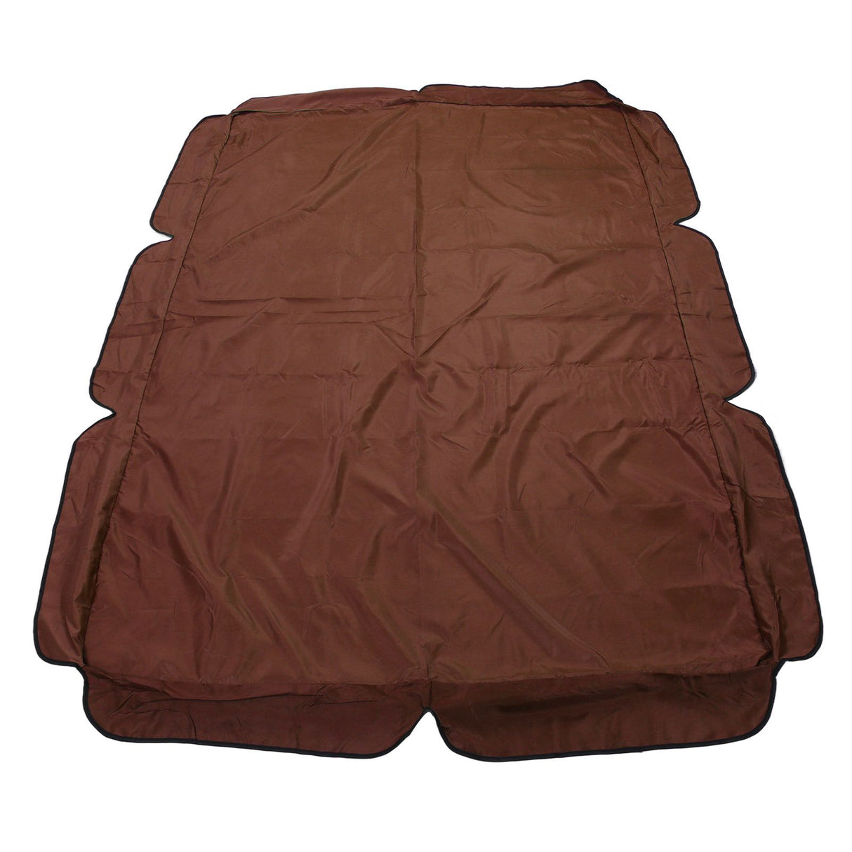 Swing Canopy Replacement Silver Coated Oxford Cloth Waterproof Swing Chair Canopy Cover for Outdoor Garden Balcony Brown