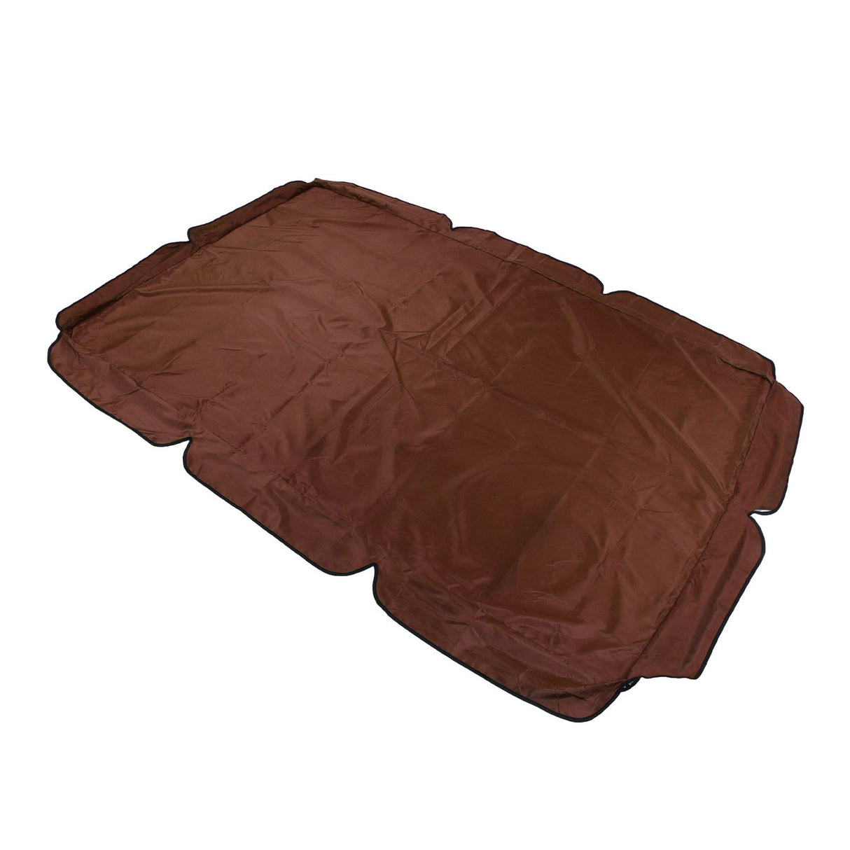 Swing Canopy Replacement Silver Coated Oxford Cloth Waterproof Swing Chair Canopy Cover for Outdoor Garden Balcony Brown