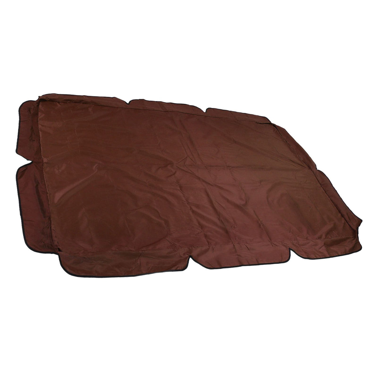 Swing Canopy Replacement Silver Coated Oxford Cloth Waterproof Swing Chair Canopy Cover for Outdoor Garden Balcony Brown