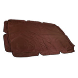 Swing Canopy Replacement Silver Coated Oxford Cloth Waterproof Swing Chair Canopy Cover for Outdoor Garden Balcony Brown