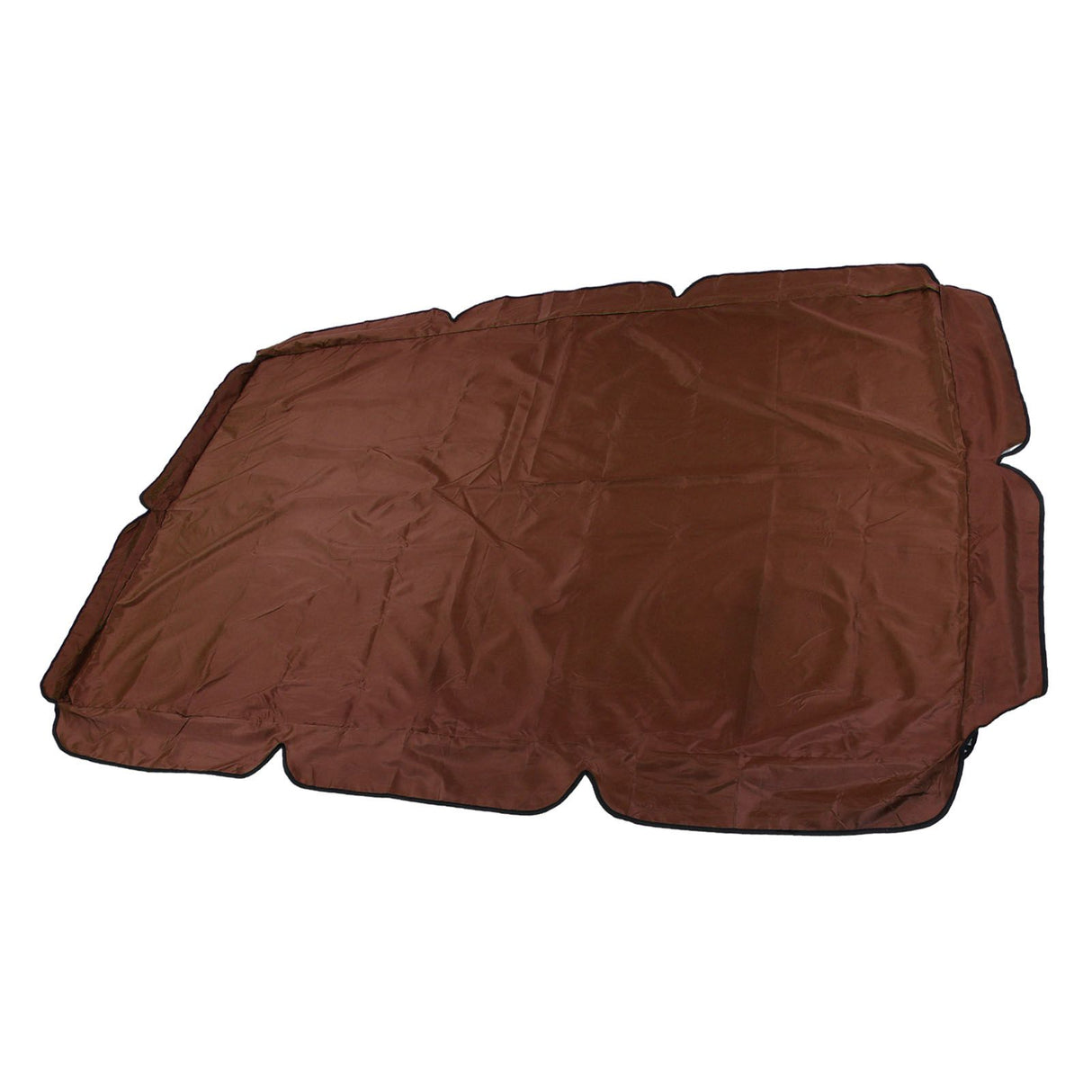 Swing Canopy Replacement Silver Coated Oxford Cloth Waterproof Swing Chair Canopy Cover for Outdoor Garden Balcony Brown