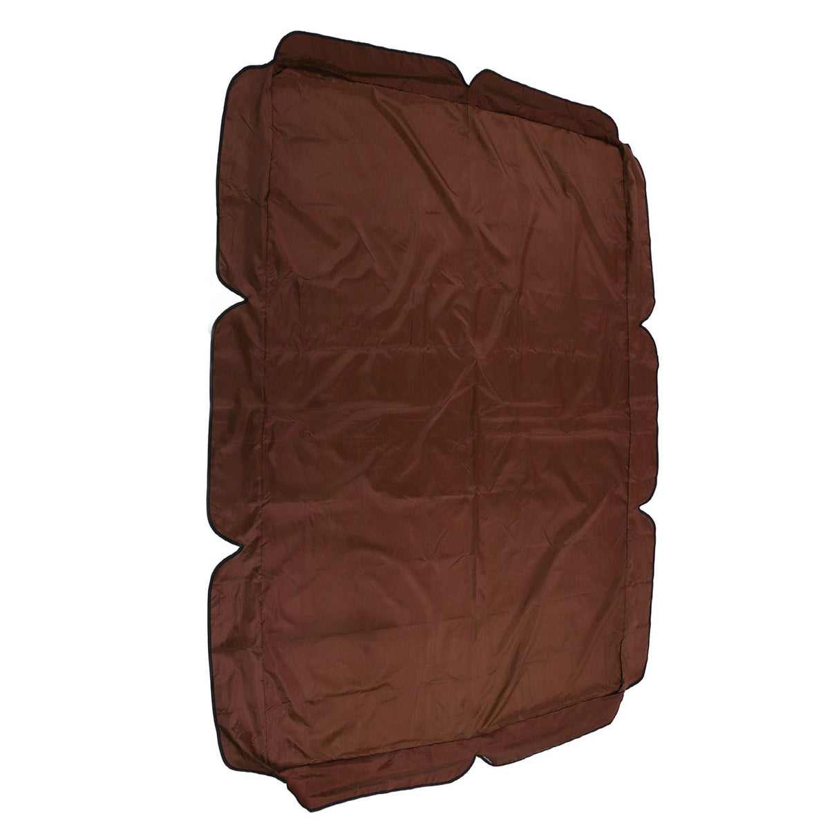 Swing Canopy Replacement Silver Coated Oxford Cloth Waterproof Swing Chair Canopy Cover for Outdoor Garden Balcony Brown