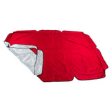 Swing Canopy 600D Silver Coated Oxford Cloth Waterproof Swing Top Cover for Outdoor Red - Front View
