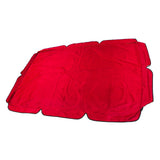 Swing Canopy 600D Silver Coated Oxford Cloth Waterproof Swing Top Cover for Outdoor Red - Close-Up Angle