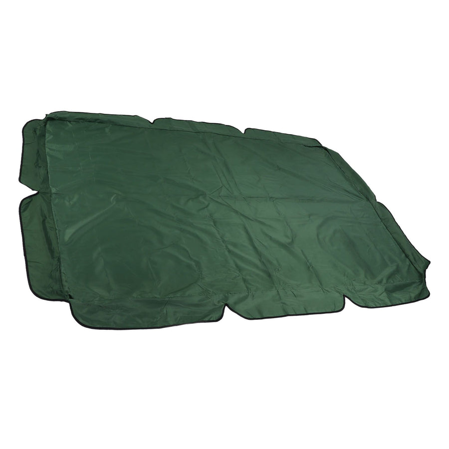 Swing Canopy 600D Silver Coated Oxford Cloth Waterproof Swing Top Cover for Outdoor Dark Green
