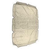 Swing Canopy 600D Silver Coated Oxford Cloth Waterproof Swing Top Cover for Outdoor Beige