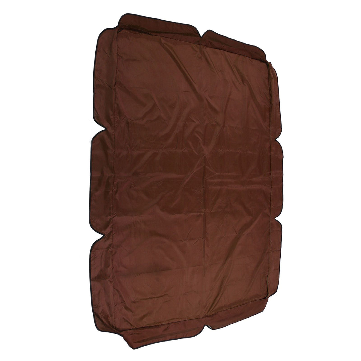 Swing Canopy 600D Silver Coated Oxford Cloth Waterproof Swing Top Cover for Outdoor Brown
