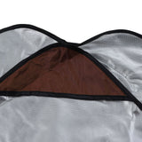 Swing Canopy 600D Silver Coated Oxford Cloth Waterproof Swing Top Cover for Outdoor Brown