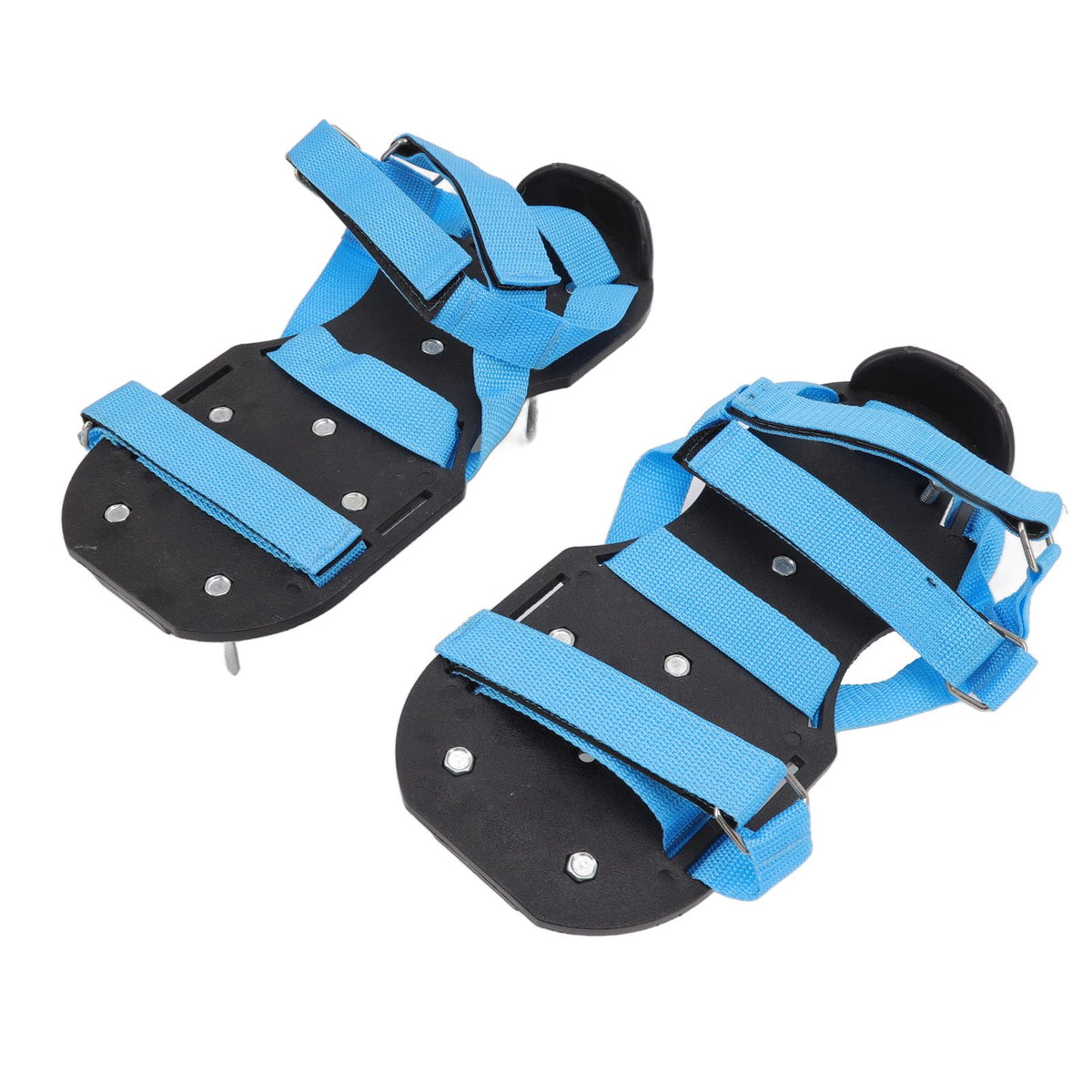 Lawn Aerator Shoes Garden Scarifier Shoes Soil Aeration Spike Shoes for Patio Yard Grassland Blue