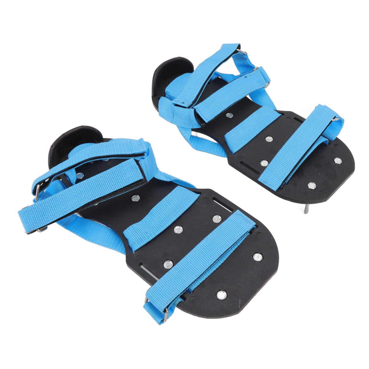 Lawn Aerator Shoes Garden Scarifier Shoes Soil Aeration Spike Shoes for Patio Yard Grassland Blue