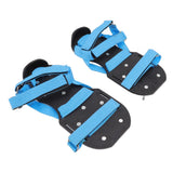 Lawn Aerator Shoes Garden Scarifier Shoes Soil Aeration Spike Shoes for Patio Yard Grassland Blue - Low Angle