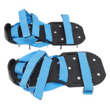 Lawn Aerator Shoes Garden Scarifier Shoes Soil Aeration Spike Shoes for Patio Yard Grassland Blue