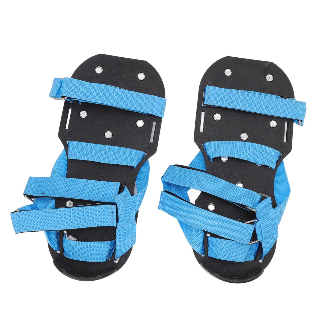 Lawn Aerator Shoes Garden Scarifier Shoes Soil Aeration Spike Shoes for Patio Yard Grassland Blue