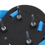 Lawn Aerator Shoes Garden Scarifier Shoes Soil Aeration Spike Shoes for Patio Yard Grassland Blue