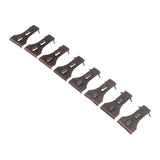8Pcs Brick Hook Clips Steel Brick Hanger Fits Standard Size Bricks 2 1/4 Inch to 2 3/8 Inch in Height - 45-Degree Angle