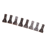 8Pcs Brick Hook Clips Steel Brick Hanger Fits Standard Size Bricks 2 1/4 Inch to 2 3/8 Inch in Height - Close-Up Angle
