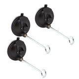 3 Pcs Bird Feeder Wall Hanger Window Suction Cup with Hanger Hook for Wind Chimes Plant - 45-Degree Angle