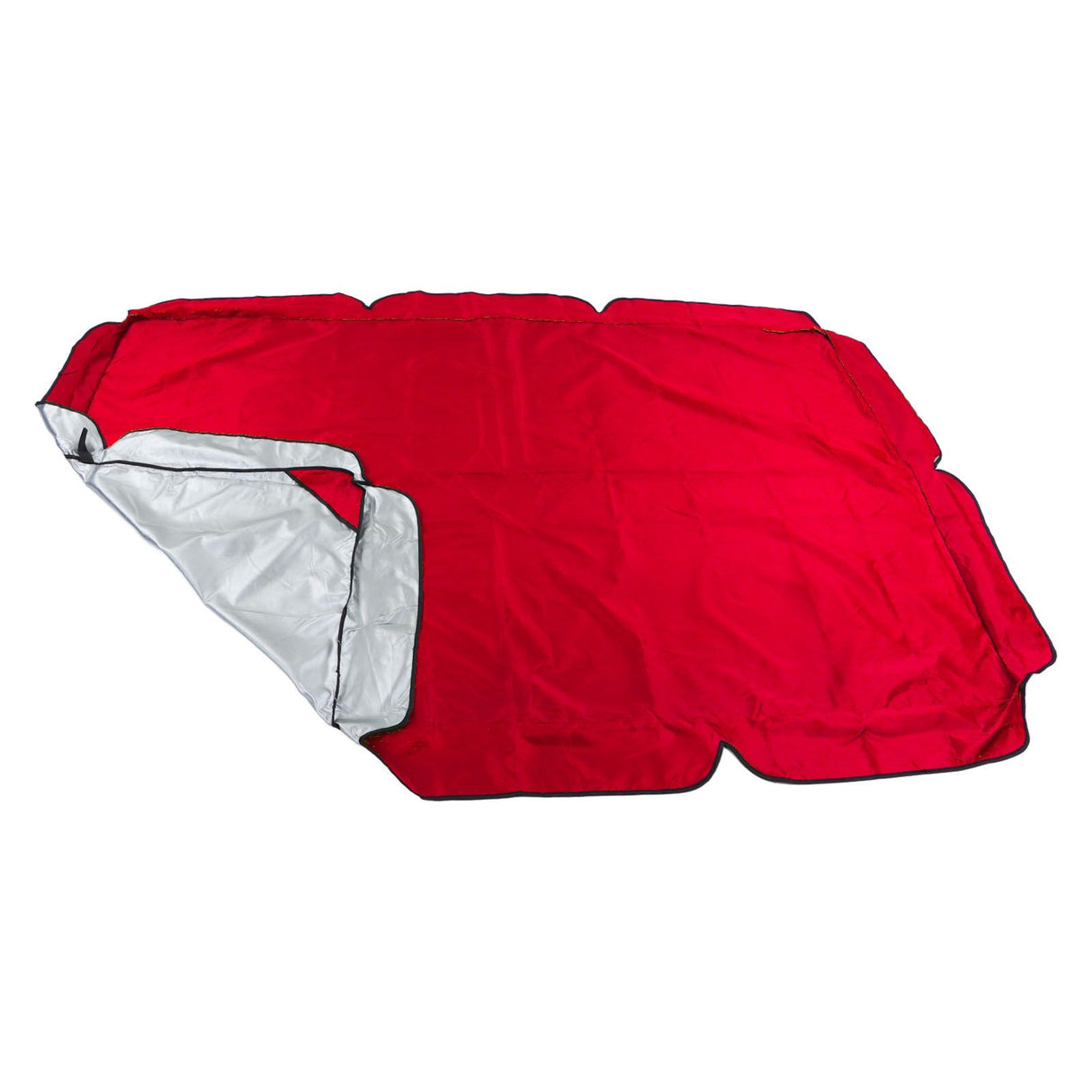 Outdoor Swing Canopy Garden Courtyard Waterproof Rocking Chair Dust Top Cover 210D Silver Coated Oxford Cloth Balcony Swing Canopy Red