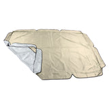 Outdoor Swing Canopy Garden Courtyard Waterproof Rocking Chair Dust Top Cover 210D Silver Coated Oxford Cloth Balcony Swing Canopy Beige