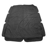 Outdoor Swing Canopy Garden Courtyard Waterproof Rocking Chair Dust Top Cover 210D Silver Coated Oxford Cloth Balcony Swing Canopy Black