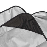 Outdoor Swing Canopy Garden Courtyard Waterproof Rocking Chair Dust Top Cover 210D Silver Coated Oxford Cloth Balcony Swing Canopy Black - Extra Image