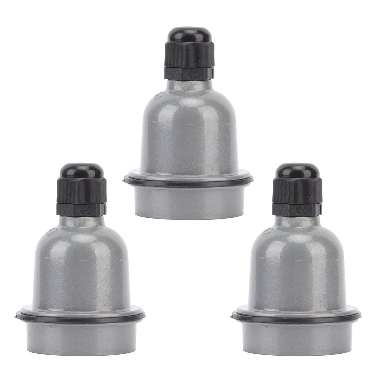 3 Pcs E27 Lamp Holder Waterproof Good Heat Insulation Anti Melting Ceramic E27 Light Socket