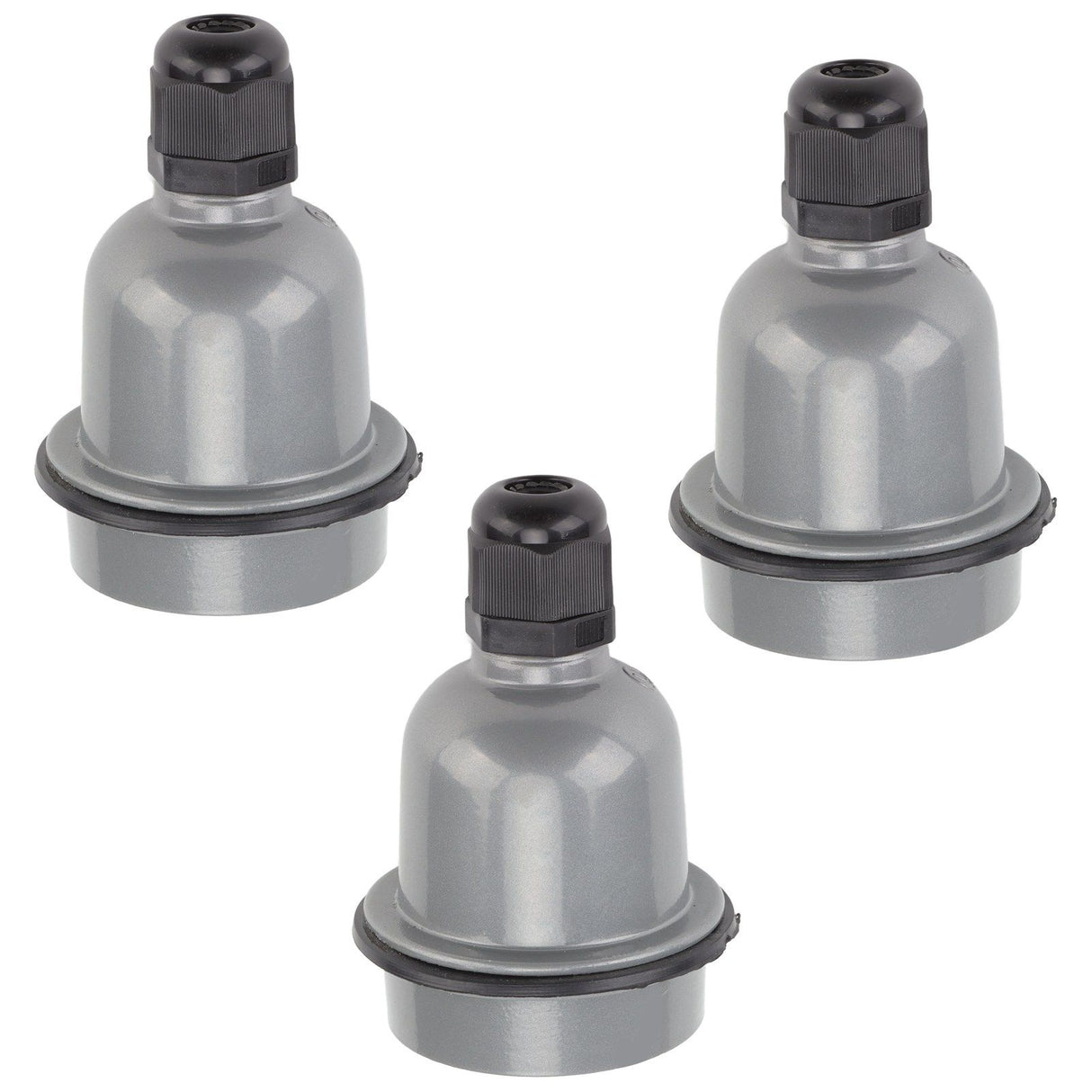 3 Pcs E27 Lamp Holder Waterproof Good Heat Insulation Anti Melting Ceramic E27 Light Socket