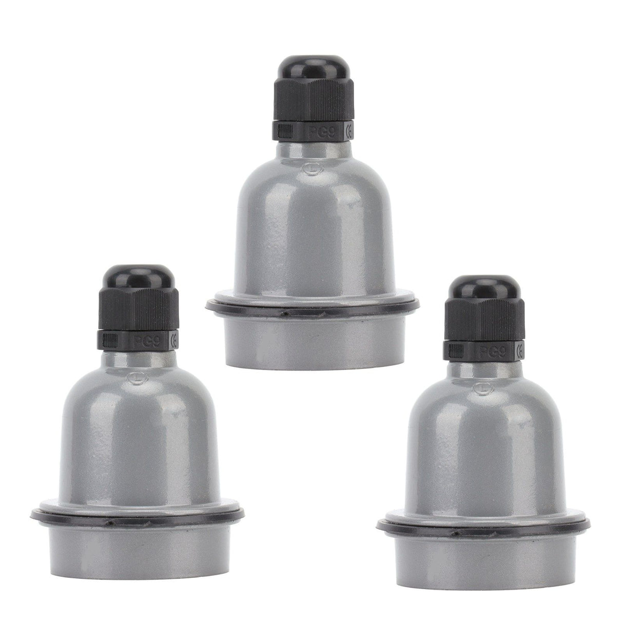 3 Pcs E27 Lamp Holder Waterproof Good Heat Insulation Anti Melting Ceramic E27 Light Socket