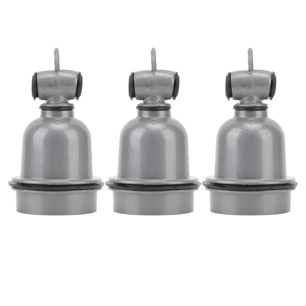 3PCS E27 Interface Lamp Socket Waterproof Thermal Insulation Small Tee Ceramic Light Holder