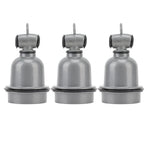 3PCS E27 Interface Lamp Socket Waterproof Thermal Insulation Small Tee Ceramic Light Holder