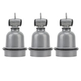 3PCS E27 Interface Lamp Socket Waterproof Thermal Insulation Small Tee Ceramic Light Holder - Front View