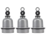 3PCS E27 Interface Lamp Socket Waterproof Thermal Insulation Small Tee Ceramic Light Holder