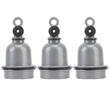3PCS E27 Interface Lamp Socket Waterproof Thermal Insulation Small Tee Ceramic Light Holder - Side View