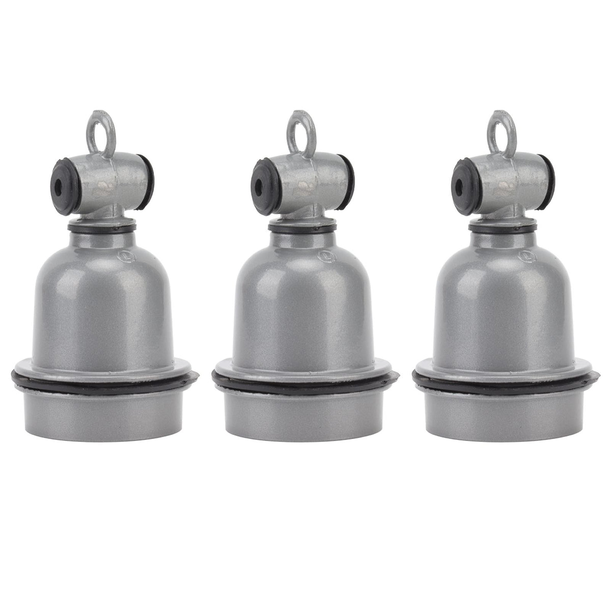 3PCS E27 Interface Lamp Socket Waterproof Thermal Insulation Small Tee Ceramic Light Holder
