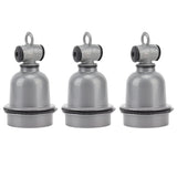 3PCS E27 Interface Lamp Socket Waterproof Thermal Insulation Small Tee Ceramic Light Holder
