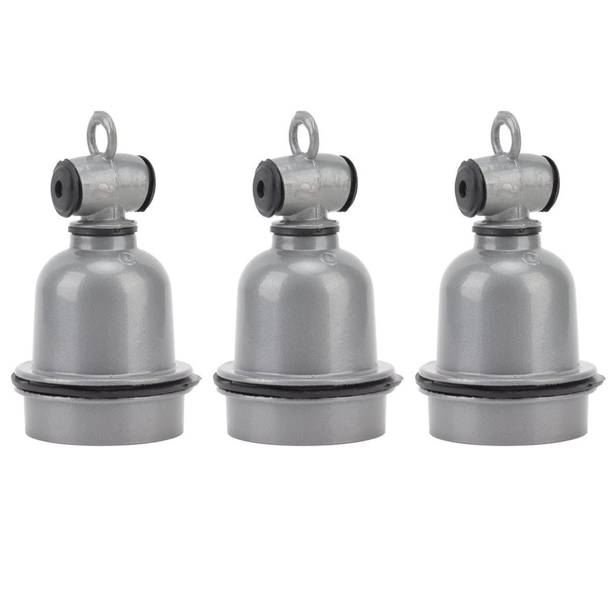 3PCS E27 Interface Lamp Socket Waterproof Thermal Insulation Small Tee Ceramic Light Holder