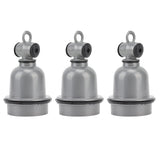 3PCS E27 Interface Lamp Socket Waterproof Thermal Insulation Small Tee Ceramic Light Holder