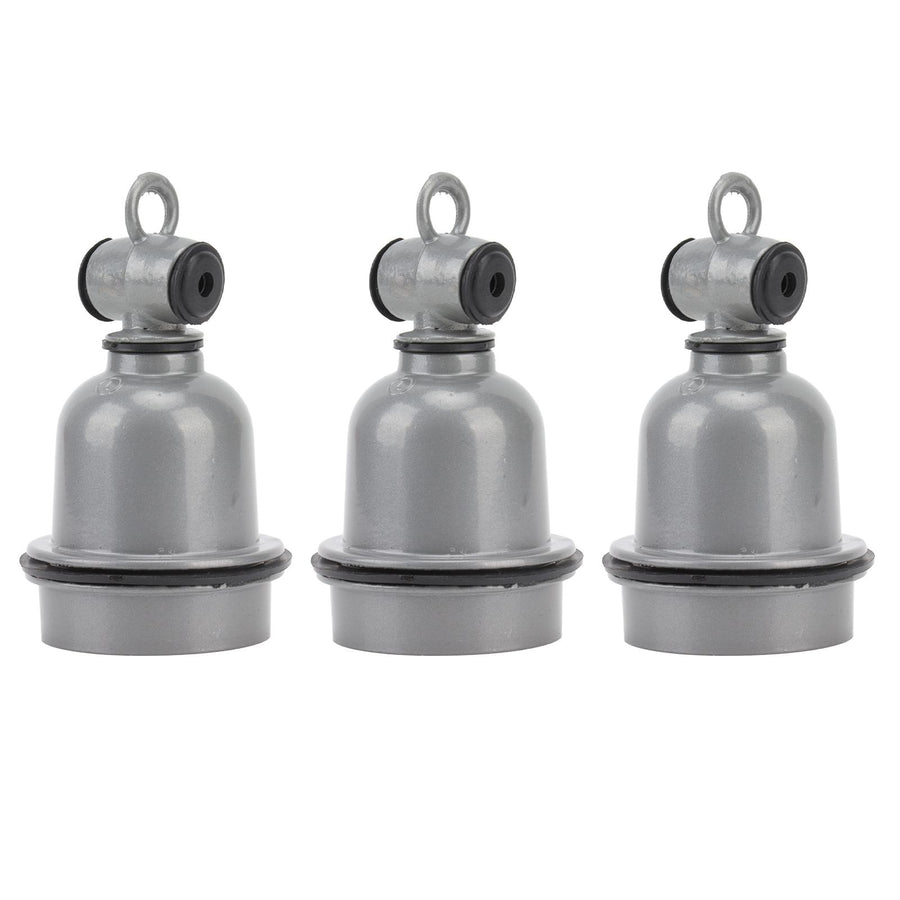 3PCS E27 Interface Lamp Socket Waterproof Thermal Insulation Small Tee Ceramic Light Holder