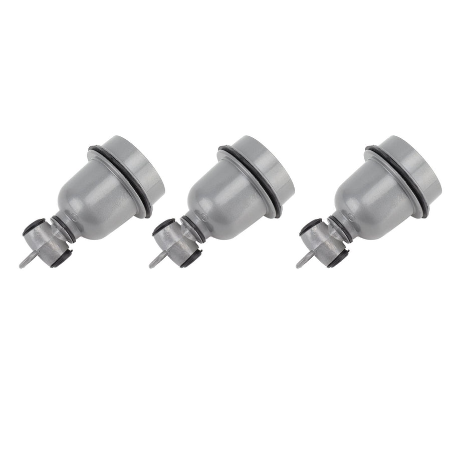 3PCS E27 Interface Lamp Socket Waterproof Thermal Insulation Small Tee Ceramic Light Holder