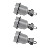 3PCS E27 Interface Lamp Socket Waterproof Thermal Insulation Small Tee Ceramic Light Holder