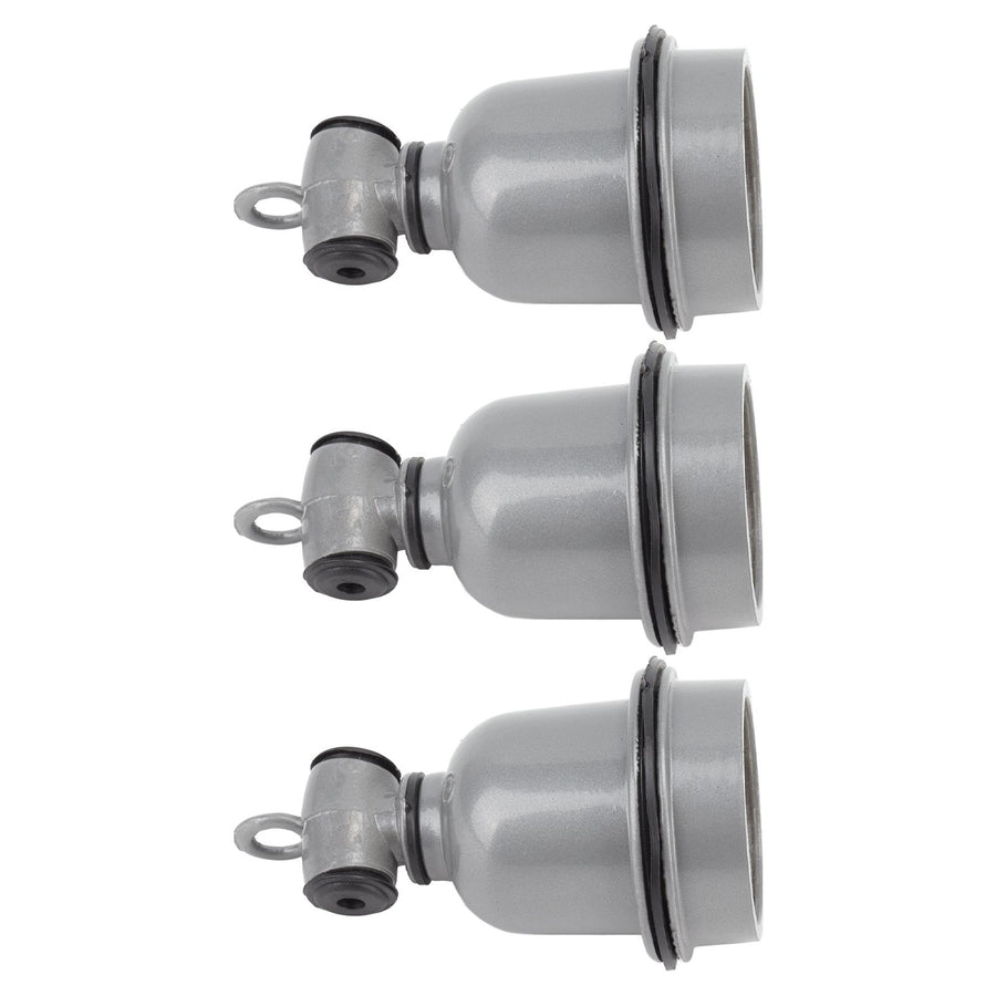 3PCS E27 Interface Lamp Socket Waterproof Thermal Insulation Small Tee Ceramic Light Holder