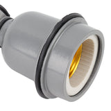3PCS E27 Interface Lamp Socket Waterproof Thermal Insulation Small Tee Ceramic Light Holder