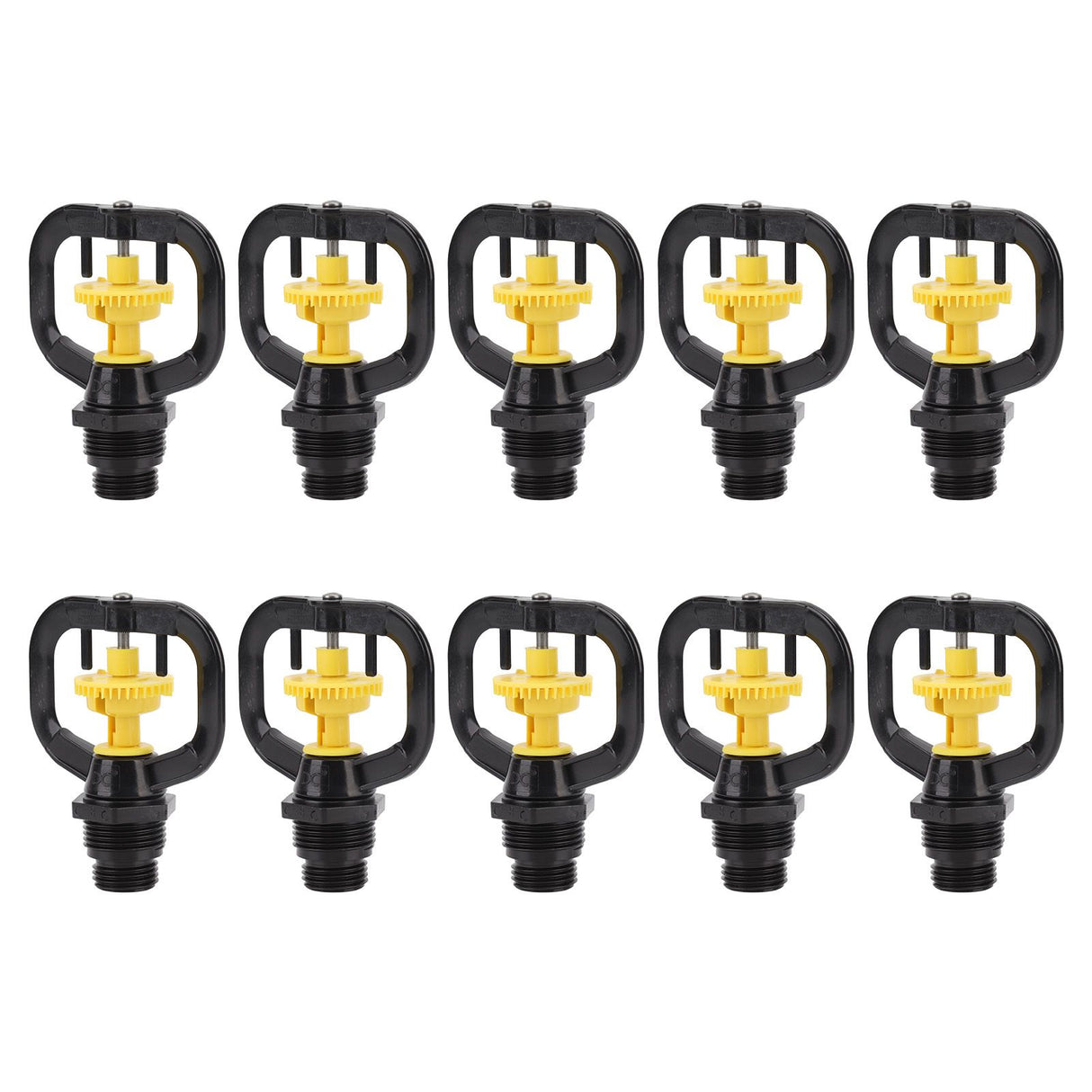 10PCS Refraction Micro Nozzle Butterfly Rotating Sprinkler Garden Irrigation Rotating Misting Nozzle G1/2 G3/4 Male Thread