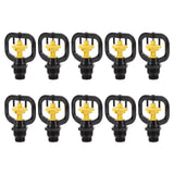10PCS Refraction Micro Nozzle Butterfly Rotating Sprinkler Garden Irrigation Rotating Misting Nozzle G1/2 G3/4 Male Thread - Front View
