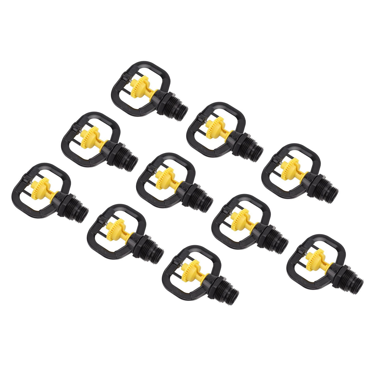 10PCS Refraction Micro Nozzle Butterfly Rotating Sprinkler Garden Irrigation Rotating Misting Nozzle G1/2 G3/4 Male Thread