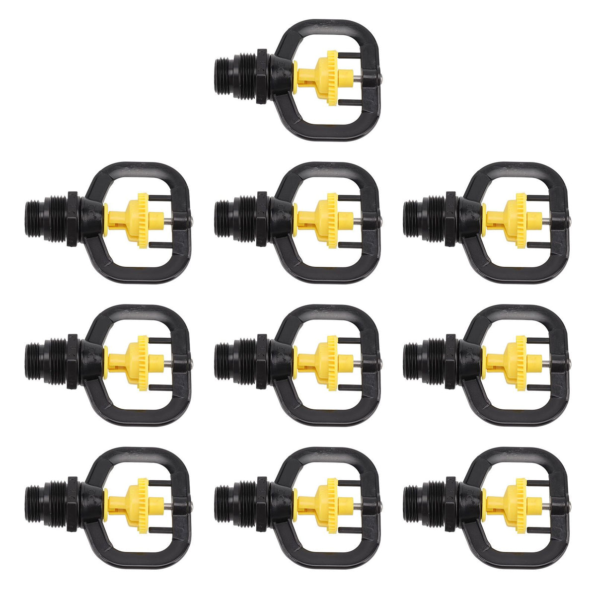 10PCS Refraction Micro Nozzle Butterfly Rotating Sprinkler Garden Irrigation Rotating Misting Nozzle G1/2 G3/4 Male Thread