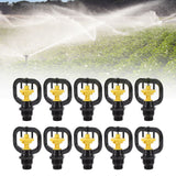 10PCS Refraction Micro Nozzle Butterfly Rotating Sprinkler Garden Irrigation Rotating Misting Nozzle G1/2 G3/4 Male Thread