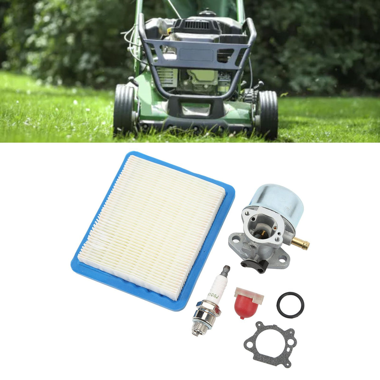 Aluminum Lawn Mower Carburetor with Spark Plug Gasekt Air Filter for 12G882 12G887 12H702 12H707 12H712 12H802 12H805