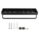 50cm Multifunctional Wall Mounted Kitchen Shelving Bathroom Storage Rack Bottle Holder(SingleLayer with Bar )
