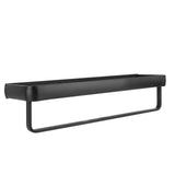 50cm Multifunctional Wall Mounted Kitchen Shelving Bathroom Storage Rack Bottle Holder(SingleLayer with Bar ) - Side View